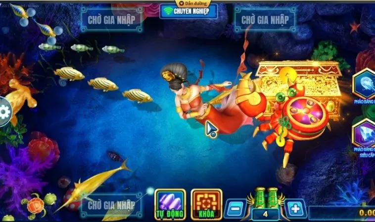 Hệ thống vũ khí trong game Bắn Cá Rồng 58Win
