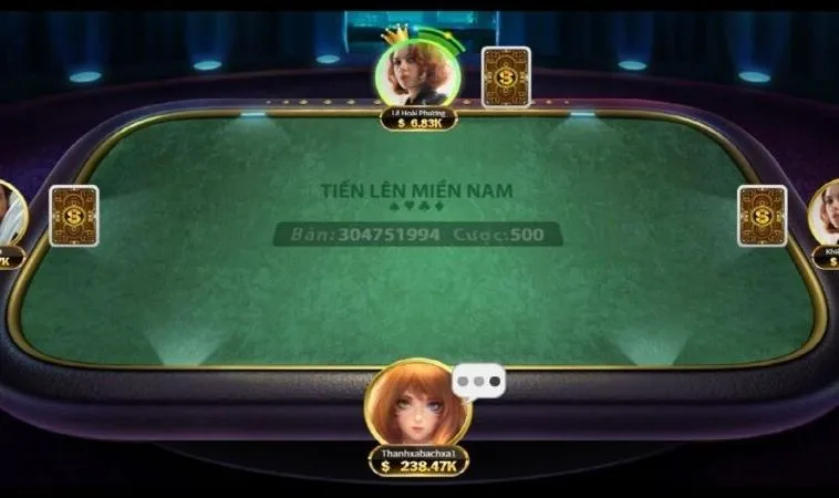 Giao diện chơi Tiến Lên Miền Nam 58Win