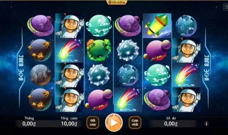 Giao diện chơi Nổ Hũ Vũ Trụ 58Win