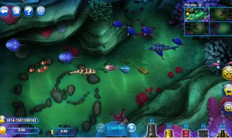 Các sinh vật trong game Vua Bắn Cá 58Win